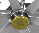 Ventilation Warehouse Aluminum Blade Ceiling Fan