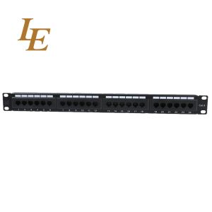 Buy cheap 1U UTP 24 Port Cat5E Cat6 UTP Patch Panel from wholesalers