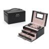 Buy cheap Medium PU Leather Flannel Packaging Gift Box for Ring Earring Pendant Necklace Bracelet Watch Cigar Perfume Jewelry Set from wholesalers