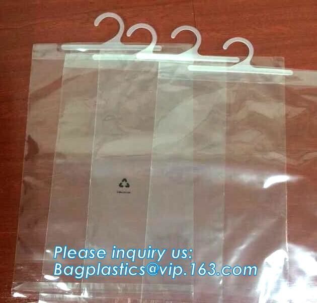 Hooking Bag For Clothing Pouch With Slide Or Self Sealing Zipper, Bag For Swimwear Bag With Hook
