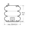 Buy cheap Triple Convoluted Air Spring / Air Suspension W01-358-7990 / FT330-29 703 Air Bags from wholesalers