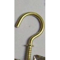 Buy cheap Building Industry Metal Screw Hooks Simple Installation Brass Plated product