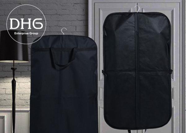 Buy cheap Cotton Fabric Dance Garment Bags Black Washable Front Zippered Pocket from wholesalers