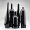 Buy cheap 750ml Glossy Black Glass Vodka Painted Bottles Screen Printing Gin Closure Liquor Bottle from wholesalers