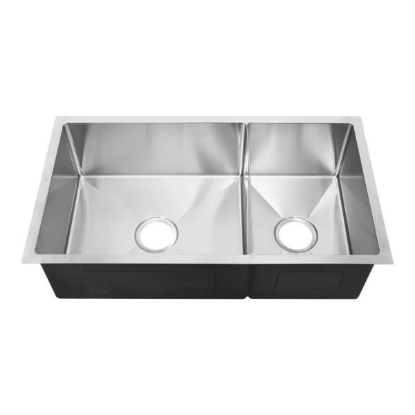 Buy cheap Handmade Undermount Stainless Steel Kitchen Sink Double Bowl For Multitasking from wholesalers