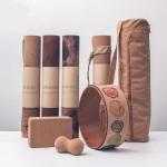 Wholesale Custom Yoga Mats Ecological Non-slip Fitness Gym Handle Bag Cork Carry