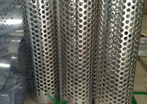 Buy cheap 0.4mm Thickness Perforated Wire Mesh Metal Tube 200mm OD Mill Edge from wholesalers
