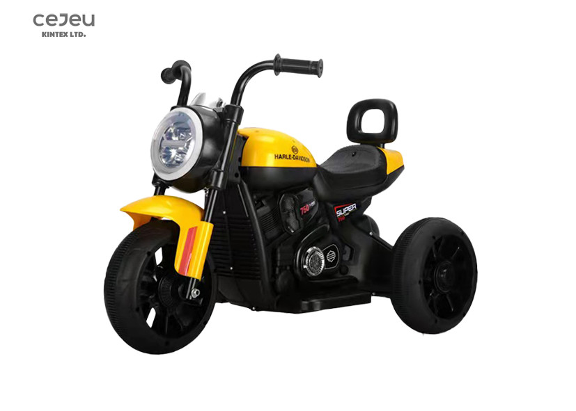 Non Slip MP3 Kids Electric Motorbike With Big Head