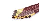 Long Handle Paint Body Makeup Brush Artist Grade Round Flat Filbert Tips