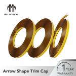 Golden Plastic Trim Cap 35 / 45 Meters For Acrylic Channel Letter Edge