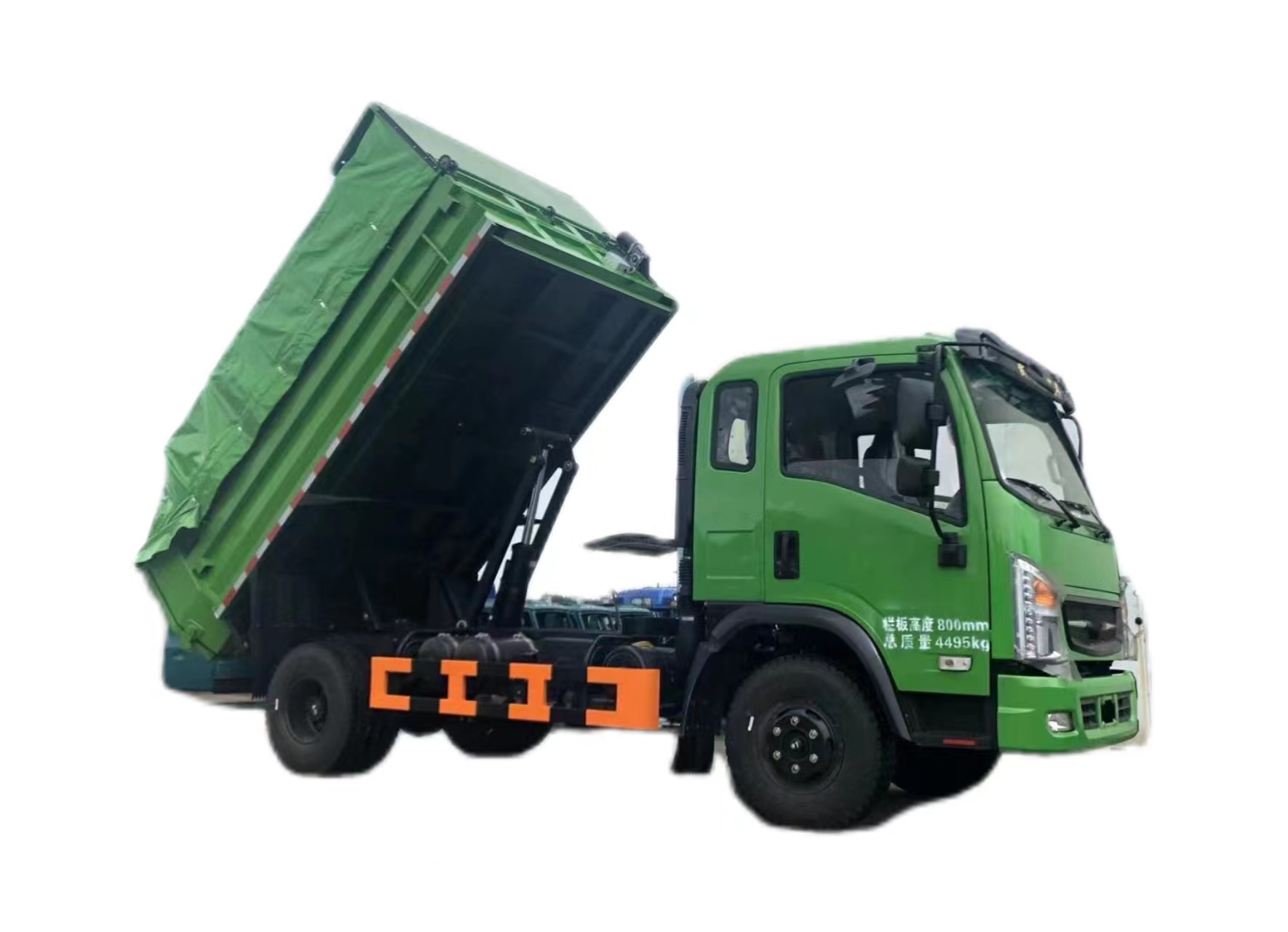 156HP EURO-V Emission Light Dump Tipper Truck in Diesel Fuel Type No Cruise Control