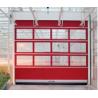Buy cheap Lockable Wind Resistant Automatic Sliding Metal Steel Overhead Steel Sectional Doors With Foam Insulation from wholesalers