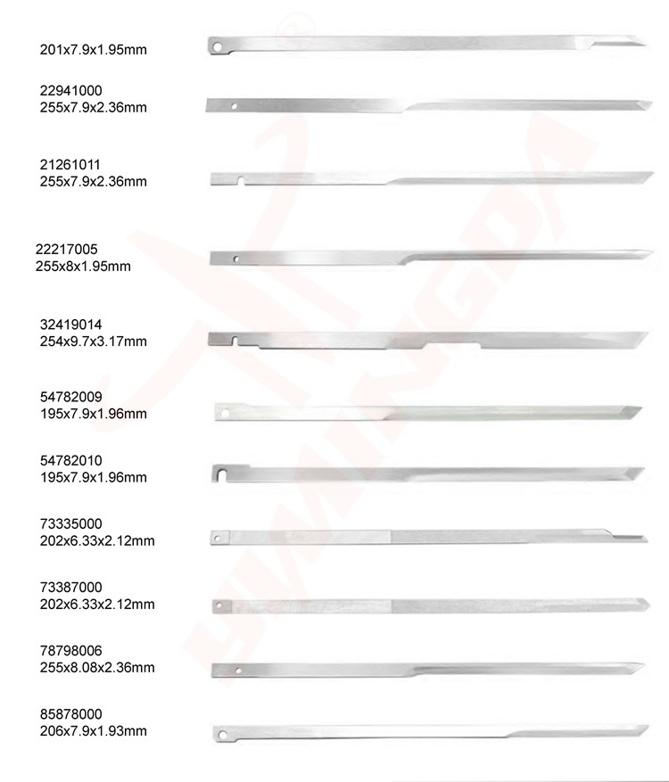 Auto Cutter Blade 223x8x2.5mm 105935 Cutter Knife Blade Alloyed Steel