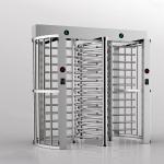 Dual Lane Security Gate Turnstile 304 Stainless Steel Mild Steel Painting