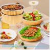 Buy cheap 250mm Diameter 2500ml Heatable food pack Preservation Lunch Box Recyclable Takeaway Aluminum Foil Food Container from wholesalers