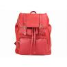 Buy cheap School Leather Womens Backpack Bags Medium Size Polyester Lining 30 - 40L from wholesalers