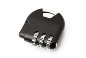 Wholesale 3 Digit Black Luggage Combination PadLock from china suppliers