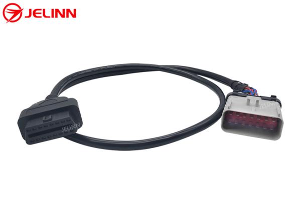14 Pin RP1226 Male to OBD2 J1962 Female Cable for 2019 and Newer Heavy Trucks in