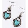 Buy cheap Alloy jewelry vintage hollow carved loving bride earrings from wholesalers