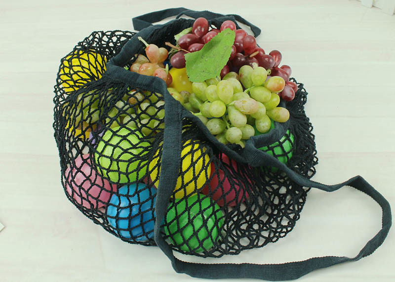 Soft Kitchen Household Items Portable All Cotton Net Bag For Supermarket Shopping
