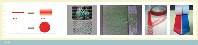 Anti - Forgery Round Water Sensitive Label Pressure Sensitive Adhesive Type