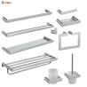 Buy cheap Modern Toilet Bathroom Accessories Set Satin Stainless Steel from wholesalers