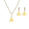 Buy cheap Triangle 925 Sterling Silver Jewelry Set Evil Eye ODM Pendant Necklace And Earring Set from wholesalers