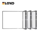 Residential Internal Accordion Aluminum Sliding Glass Doors Bifold 28 inch