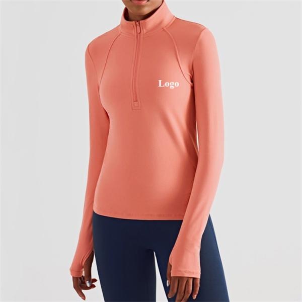 Buy cheap Womens Horse Riding Tops Base Layer Half Zipper Flexible Long Sleeve from wholesalers