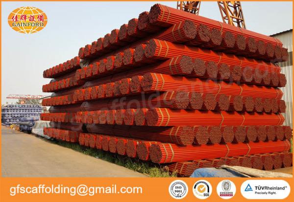 Buy cheap Painted Q235 scaffolding steel tubes 6 meters with 48.3mm O.D. for Indonesia market from wholesalers