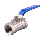 304 Stainless Steel 1/2 Inch FNPT Heavy Duty Full Port Ball Valve with Blue