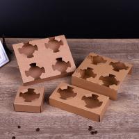 Buy cheap 280gsm 300gsm Disposable Cup Holder Takeaway Coffee Cup Carrier product