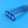 Buy cheap Triple Bore Polished Laser Flow Tube Cerium Doped Quartz transparent Color from wholesalers