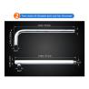 Buy cheap Ultra Thin Stainless Steel Shower Head , Square Rainfall Shower Head Angle Adjustable from wholesalers