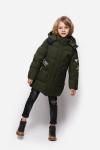 Bilemi Kids Thick Hooded Olive Solid Teenage Winter Jacket Winter Boys Down Coat