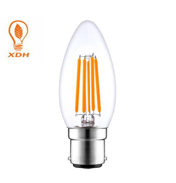 Buy cheap C35 B22 4W led filament bulb 220-240V indoor room candle led filament lamp from wholesalers