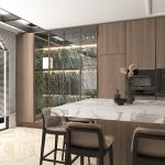 Built In Island And Custom Modular High End Kitchen Cabinets For Commercial