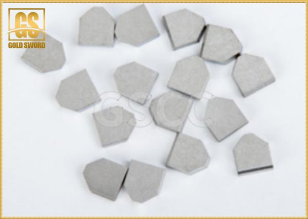 Buy cheap Glossy Hard Metal Tungsten Carbide Brazed Tips High Wear Resistance from wholesalers