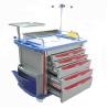 Buy cheap Hospital ABS Medicine Crash Cart Drawers Emergency Medical Trolley from wholesalers
