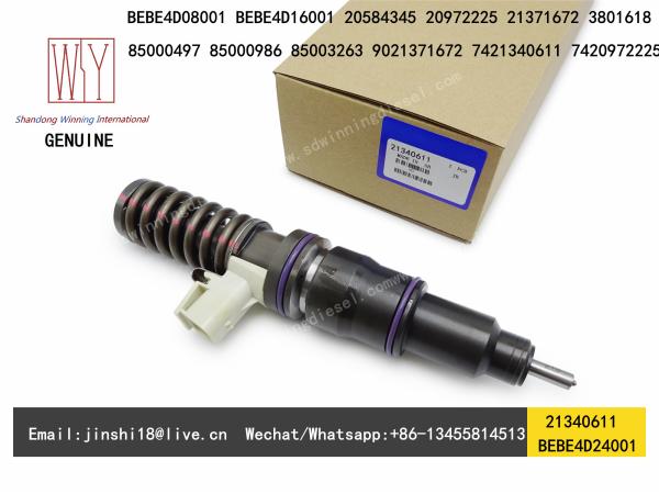 HIGH QUALITY AND NEW DIESEL FUEL ELECTRIC UNIT INJECTOR BEBE4D24001, 21340611,