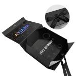 Rectangle Luxury Black Magnetic Gift Box With Paperboard Liner Custom Printing
