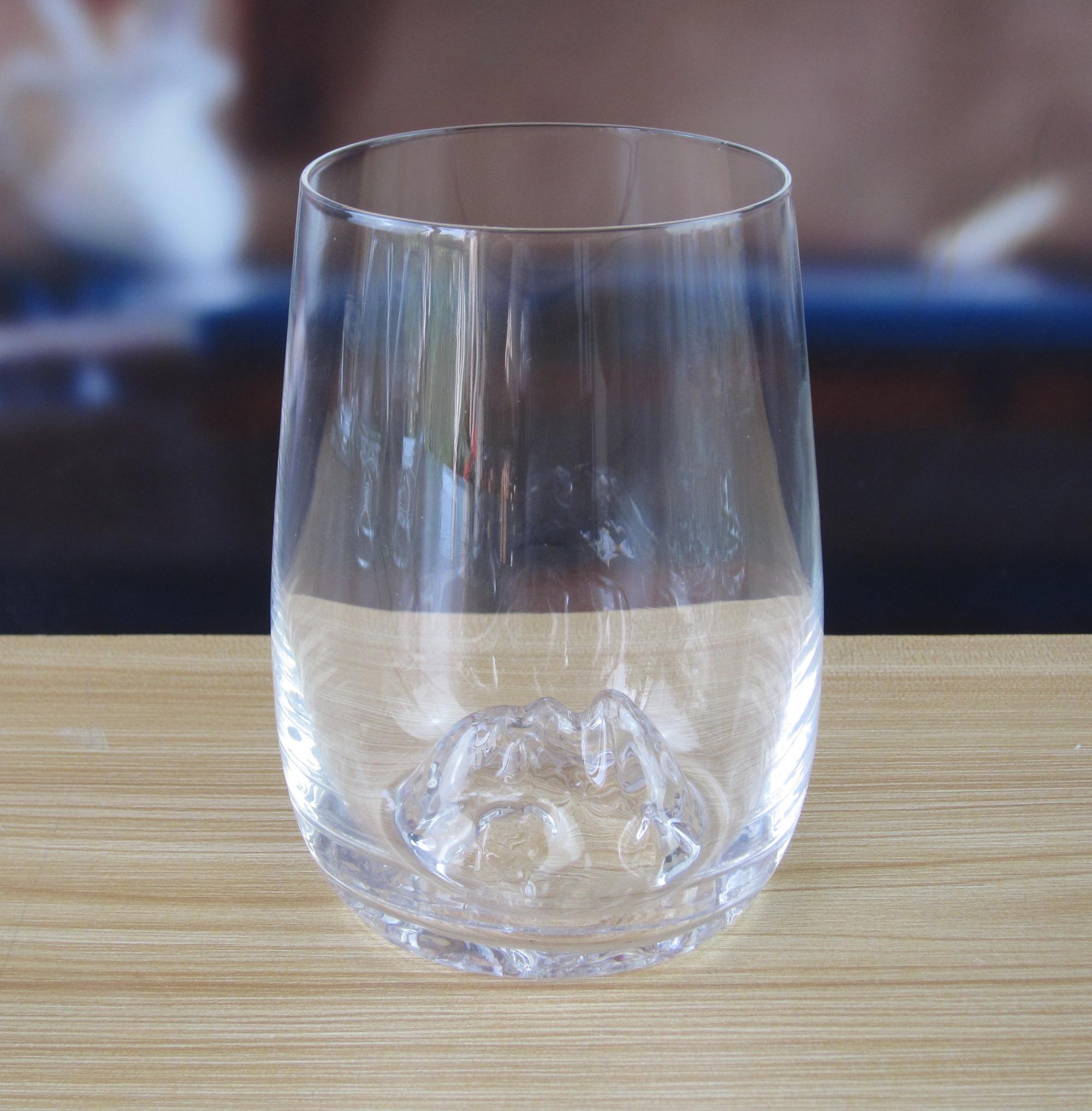 14 Oz Whiskey Glasses With Creative Ice Montain Bottom