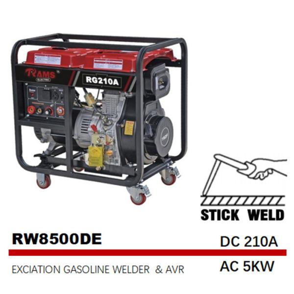 Buy cheap 210A Diesel Stick Welding Generator Excitation Electric Start AC 5kw Single Phase from wholesalers