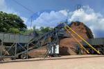 Industrial YHZS25 Mobile Concrete Mixer Machine , 25m3 / H Onsite Concrete Mixer