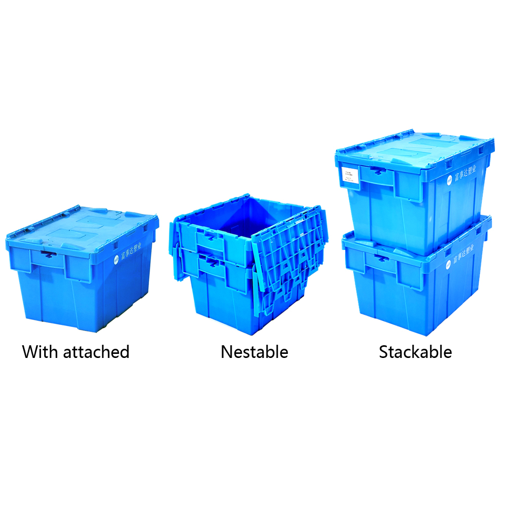 171 ltr Industrial Storage Container Stackable Harvest Crates With Lids Wine Storage