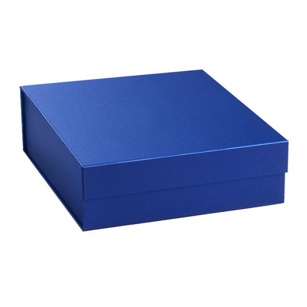 Buy cheap Embossed UV Matte Blue Rigid Gift Box Magnetic Closure from wholesalers