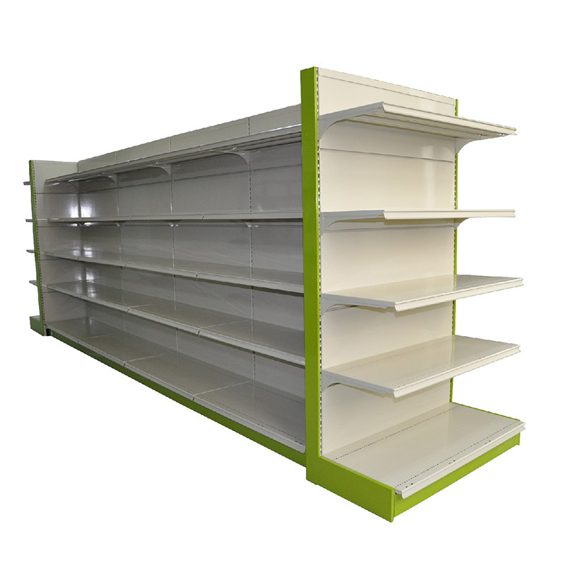 60KG Q235 Chrome Industrial Metal Shelving Rack Supermarket Gondola Shelving