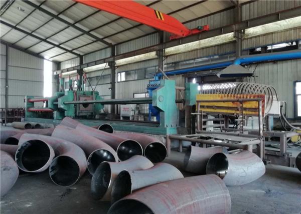 Hot Heating Elbow Making Equipment , Induction Elbow Machine 5 - 120mm Wall