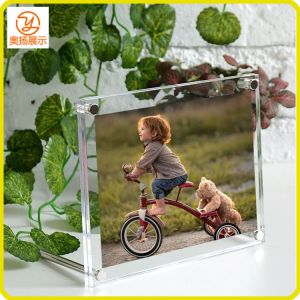 Buy cheap Promotional customized clear acrylic photo frame picture frame with magnets from wholesalers