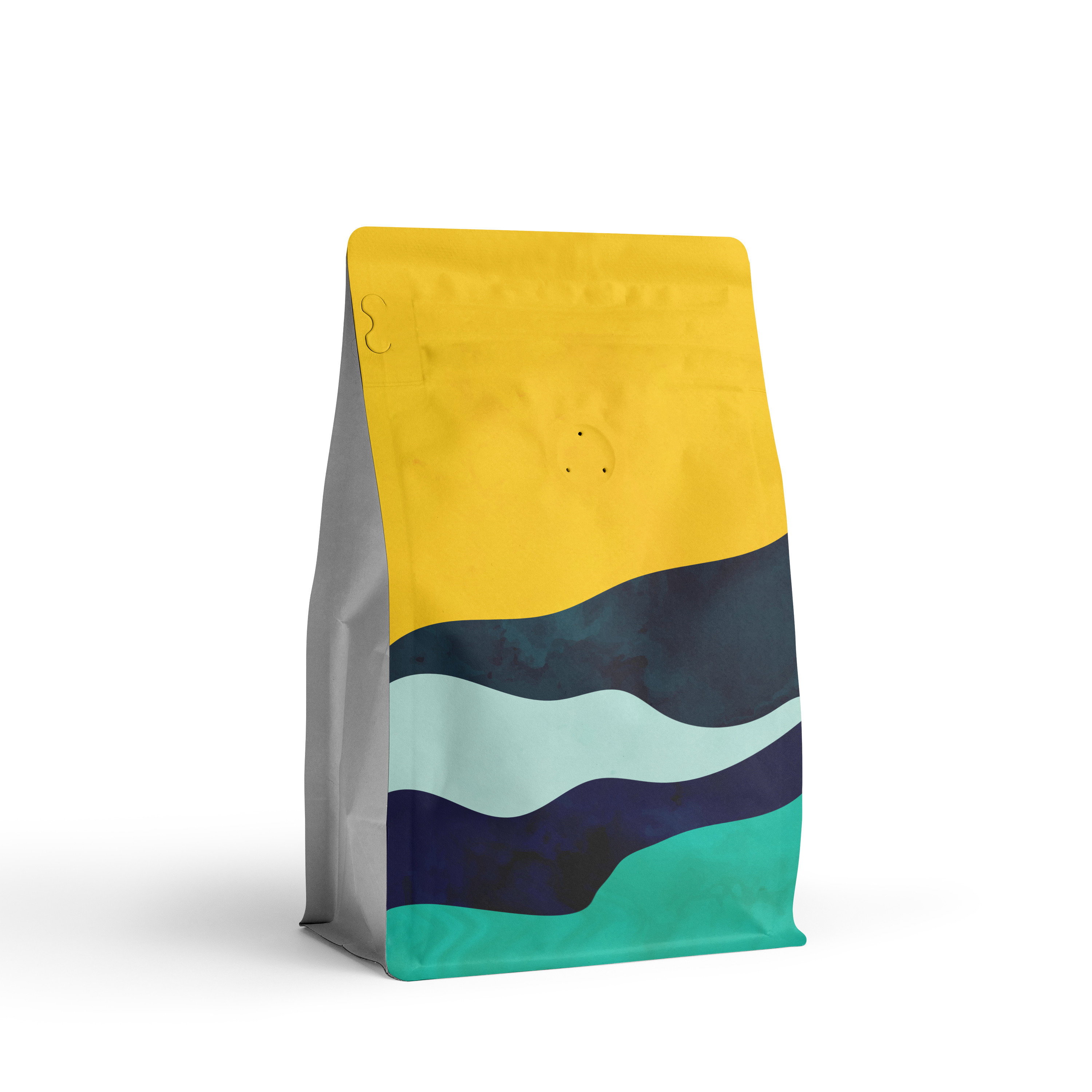 FDA 250g Flat Bottom Pouch , 0.15mm Packaging Food Bags